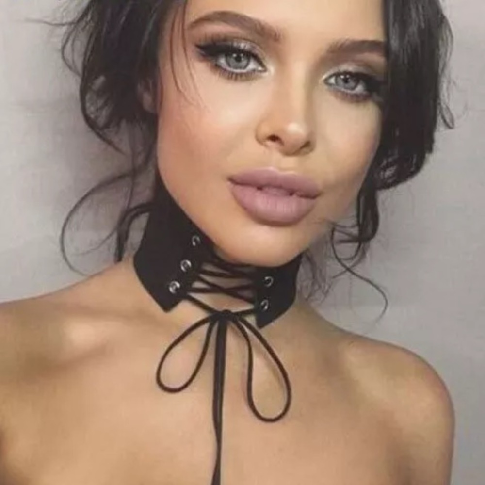 🖤 Sexy black tie up choker🖤